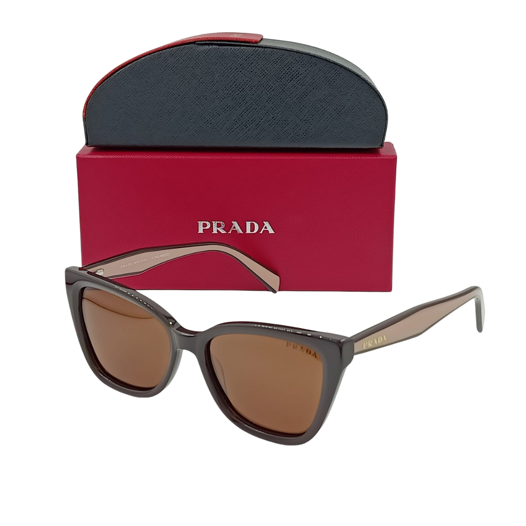 Lunettes de soleil Prada  PR4533S Marron/Marron