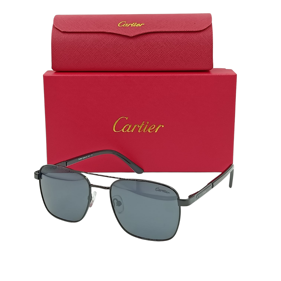 Lunettes de soleil Cartier CTR17S Métal Noir/Noir